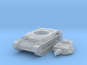1/160 German Pz.Kpfw. IV Ausf. E Medium Tank in Clear Ultra Fine Detail Plastic