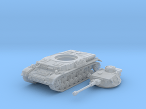 1/120 (TT) German Pz.Kpfw. IV Ausf. G Medium Tank in Clear Ultra Fine Detail Plastic