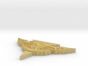 Romulan Stand v2 4" wing span in Tan Fine Detail Plastic
