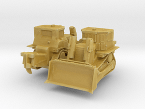 D9 Armored Dozer (x2) 1/350 in Tan Fine Detail Plastic