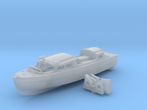 1/200 Royal Navy 35ft Fast Motor Boat in Clear Ultra Fine Detail Plastic