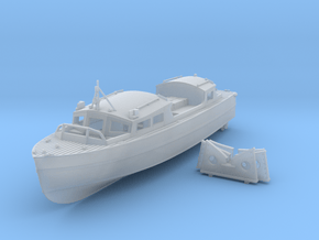 1/96 Royal Navy 35ft Fast Motor Boat in Clear Ultra Fine Detail Plastic