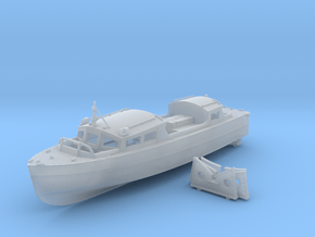 1/72 Royal Navy 35ft Fast Motor Boat in Clear Ultra Fine Detail Plastic