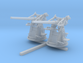 1/144 12-pdr 3"/45 (76.2 cm) 20cwt Guns x2 in Clear Ultra Fine Detail Plastic