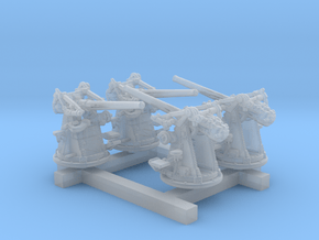 1/350 12-pdr 3"/45 (76.2 cm) 20cwt Guns x4 in Clear Ultra Fine Detail Plastic