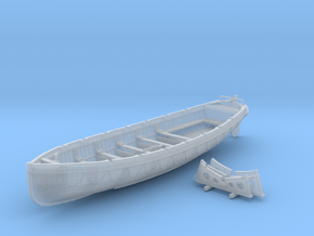 1/96 Scale Royal Navy 32ft Cutter x1 in Clear Ultra Fine Detail Plastic