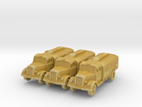 Opel Blitz Tankwagen (x3) 1/285 in Tan Fine Detail Plastic