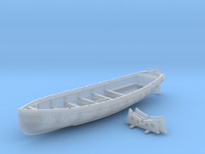 1/72 Scale Royal Navy 32ft Cutter x1 in Clear Ultra Fine Detail Plastic