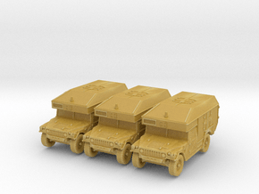 Humvee Ambulance (x3) 1/200 in Tan Fine Detail Plastic