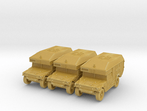 Humvee Ambulance (x3) 1/220 in Tan Fine Detail Plastic