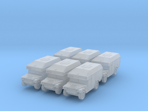 Humvee Ambulance (x6) 1/400 in Clear Ultra Fine Detail Plastic