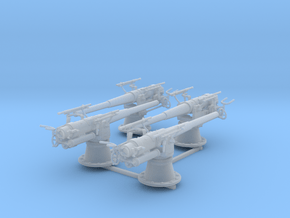 1/100 SMS Emden 10.5cm/40 SK L/40 Guns x4 in Clear Ultra Fine Detail Plastic