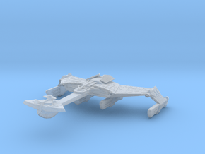 Klingon Battleship in Clear Ultra Fine Detail Plastic