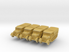 Sdkfz 9 FAMO (covered) (x4) 1/350 in Tan Fine Detail Plastic