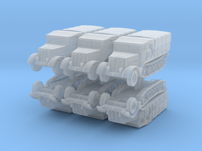 Sdkfz 9 FAMO (covered) (x6) 1/400 in Clear Ultra Fine Detail Plastic