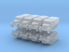 Sdkfz 9 FAMO (covered) (x8) 1/500 in Clear Ultra Fine Detail Plastic
