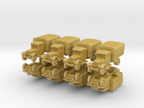Zis-5 (covered) (x8) 1/500 in Tan Fine Detail Plastic