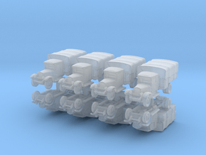 Zis-5 (covered) (x8) 1/500 in Clear Ultra Fine Detail Plastic