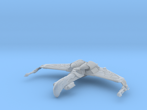 Romulan Bird Of War Refit HvyCruiser in Clear Ultra Fine Detail Plastic