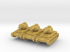Panzer IV F1 (x3) 1/285 in Tan Fine Detail Plastic