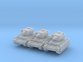 Panzer IV F1 Schurzen (x3) 1/200 in Clear Ultra Fine Detail Plastic