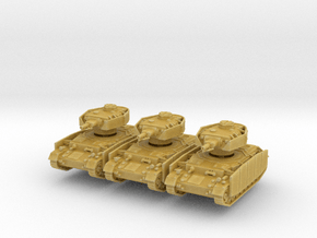 Panzer IV F1 Schurzen (x3) 1/220 in Tan Fine Detail Plastic