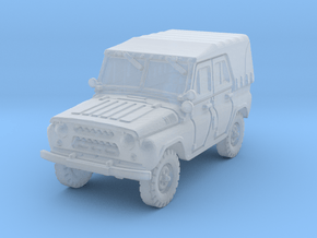 UAZ-469 mid (closed) 1/100 in Clear Ultra Fine Detail Plastic