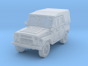 UAZ-469 mid (closed) 1/87 in Clear Ultra Fine Detail Plastic