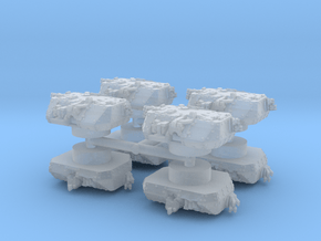 M1296 Dragoon Turret (x8) 1/285 in Clear Ultra Fine Detail Plastic
