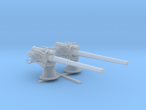1/96 British 4"/50 (10.2 cm) BL Mark VII Gun x2 in Clear Ultra Fine Detail Plastic