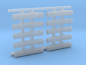 1/192 Royal Navy Flota Nets x10 in Clear Ultra Fine Detail Plastic