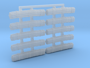 1/128 Royal Navy Flota Nets x10 in Clear Ultra Fine Detail Plastic