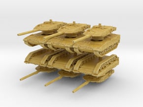 Leopard 2A6 (x6) 1/400 in Tan Fine Detail Plastic