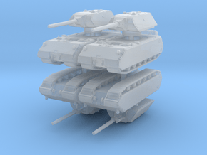 Panzer VIII Maus (x4) 1/500 in Clear Ultra Fine Detail Plastic