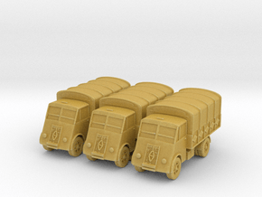 Renault AHN 3.5t (covered) (x3) 1/200 in Tan Fine Detail Plastic