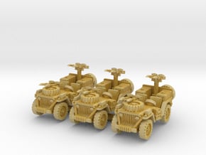 SAS Jeep Europe (x3) 1/220 in Tan Fine Detail Plastic