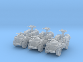 SAS Jeep Europe (x3) 1/220 in Clear Ultra Fine Detail Plastic