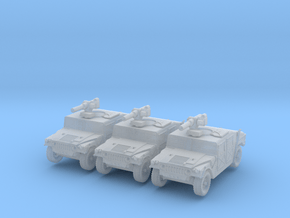 Humvee TOW M966 (x3) 1/200 in Clear Ultra Fine Detail Plastic