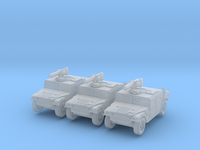 Humvee TOW M966 (x3) 1/285 in Clear Ultra Fine Detail Plastic