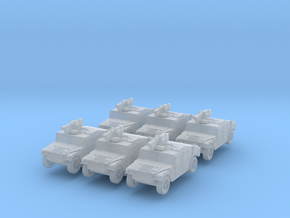 Humvee TOW M966 (x6) 1/350 in Clear Ultra Fine Detail Plastic