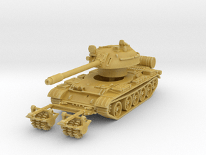 T-55 KMT-5 Mine Roller 1/100 in Tan Fine Detail Plastic