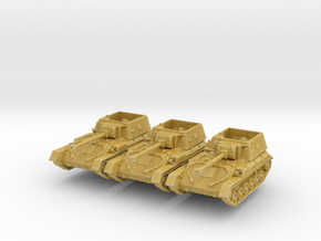 SU-85B Tank (x3) 1/285 in Tan Fine Detail Plastic
