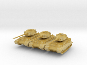Tiger II H (skirts) (x3) 1/220 in Tan Fine Detail Plastic