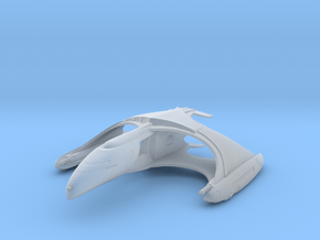 Romulan V32 Refit WarBird  Destroyer in Clear Ultra Fine Detail Plastic