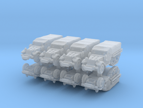 M5 Half-Track (covered) (x8) 1/500 in Clear Ultra Fine Detail Plastic