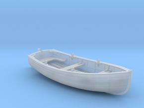 1/35 Scale Allied 10ft Sailing Dinghy x1 in Clear Ultra Fine Detail Plastic