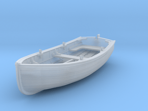 1/48 Scale Allied 10ft Sailing Dinghy x1 in Clear Ultra Fine Detail Plastic