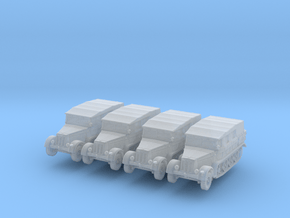 Sdkfz 7 (covered) (x4) 1/350 in Clear Ultra Fine Detail Plastic