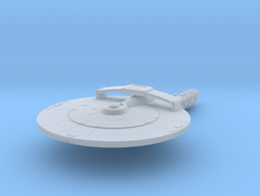 Axanar Geronimo Class Destroyer  With Weapon Pod in Clear Ultra Fine Detail Plastic