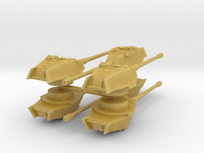 E-75 Ausf D Turret (x6) 1/285 in Tan Fine Detail Plastic